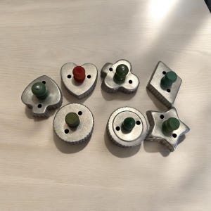 Vintage aluminum cookie cutters