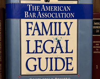 The American Bar Association Family Legal Guide Hardcover 1994 Revised Edition Law Reference Book