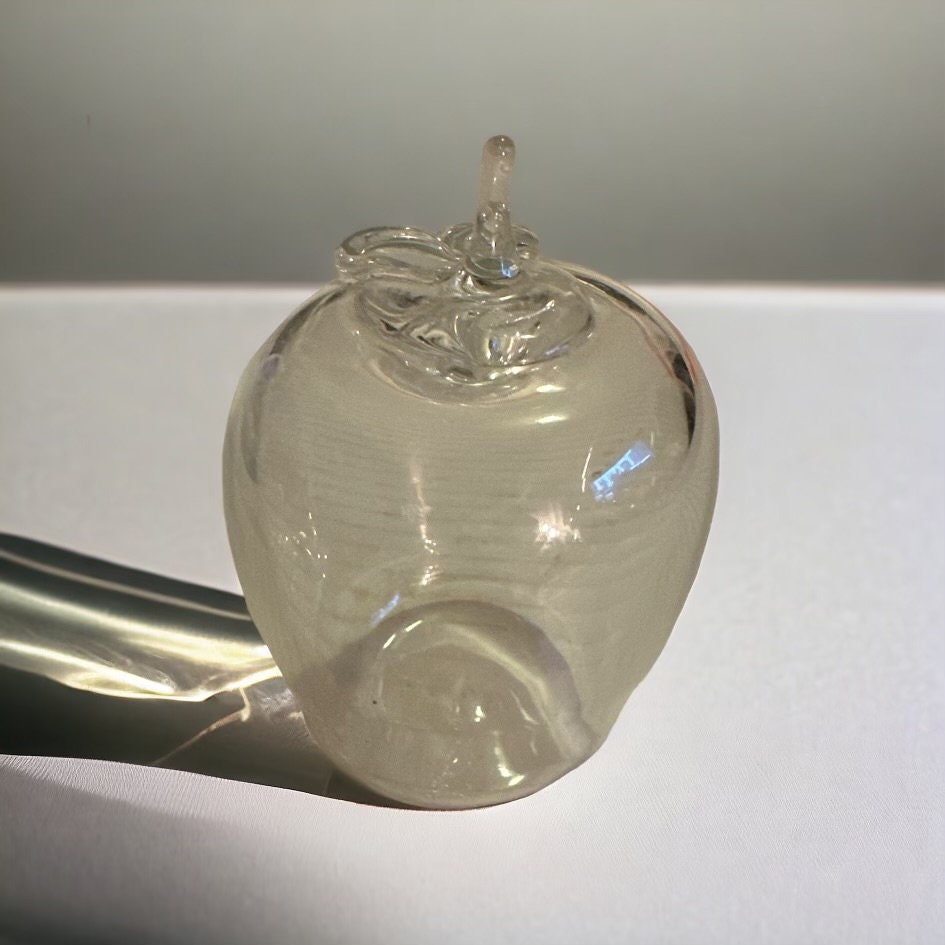 Princess House Exclusive Handblown Glass Apple - Etsy