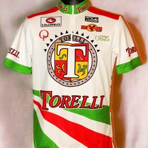 Vintage Mon Systeme Le Sportif Torelli fietsshirt maat M, korte mouw