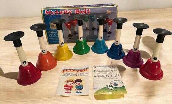 FMT 8 Piece HAND BELL 6 in Accurate Tone Set Japan Original Box Vintage Etsy UK
