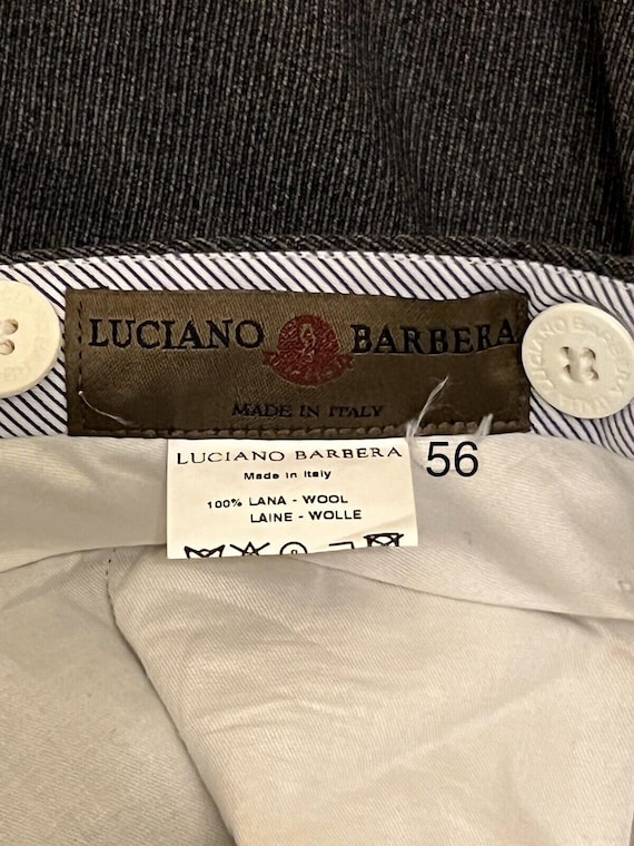 Luciano Barbera Charcoal Grey Dress Pants Size EU… - image 4