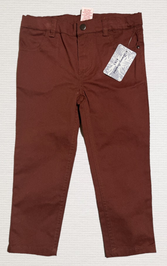 New Tommy Bahama Boys Brown Pants Size 4T - image 1