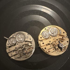 Antique Avance Retard Pocket Watch Movement For Parts Repair Only 2 See Pics image 2