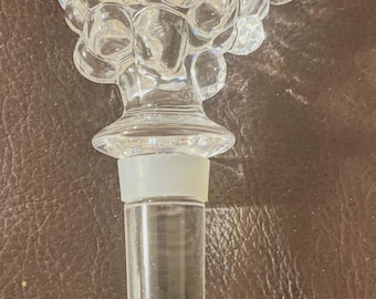 Vintage Glastrauben Wein Flasche Stopfen