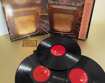1966 Opening Nights At The Met Metropolitan Opera Vinyl 3-LP Record Box Set, limited edition