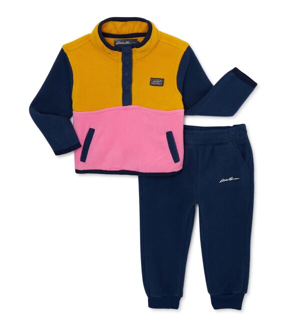 Eddie Bauer Baby Girl Fleece Top Jogger 2 Pc Outfit Set Size 24 Months Etsy Ireland