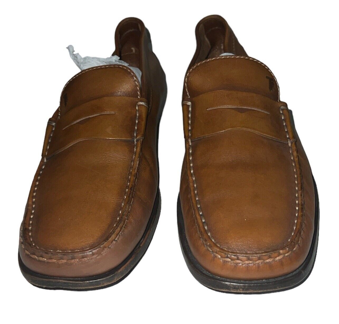 Tod\'s Driving Shoes City Gommino Leather Loafers - Brown - US 8 / UK 7 $695 TODS CITY GOMMINO BROWN TEXTURED LEATHER SLIP ON LOAFERS  main image 2
