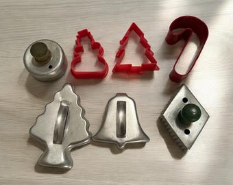 Lot de 7 emporte-pièces en métal
