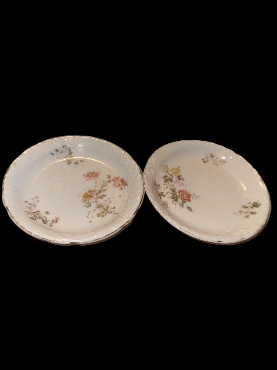 Service à Café Ancien TPM Silésie Carl Tielsch - Porcelaine Du 19ème Siècle - Collection Vintage