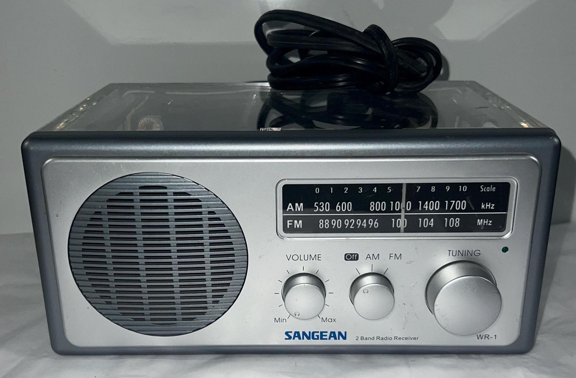 Sangean WR-1 AM/FM Tabletop Radio Clear Acrylic Case Exposed Design - Etsy