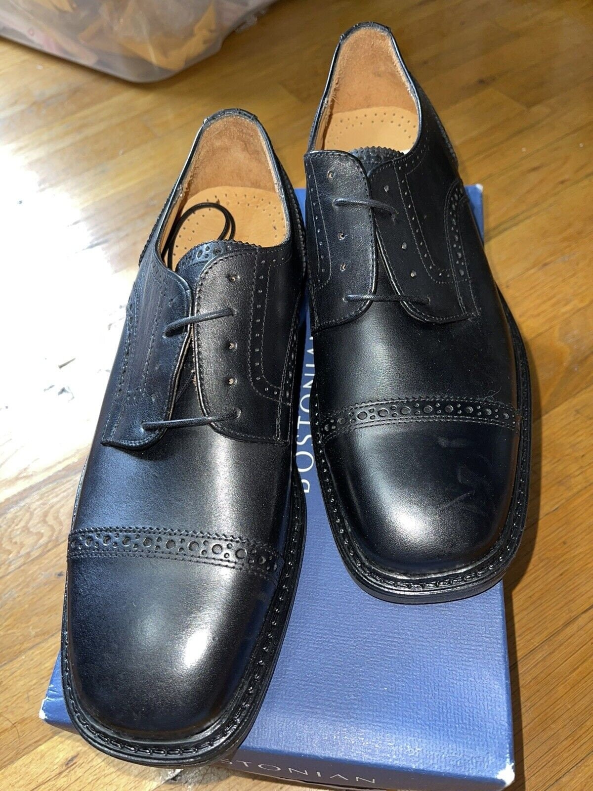 NWB Bostonian Strada Pescara Black Shoes. Size 9 Made in Italy Etsy