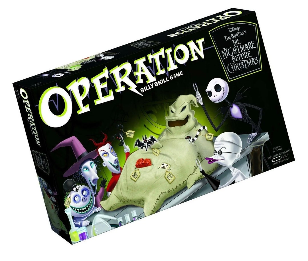 Disney the Nightmare Before Christmas OPERATION Game Etsy