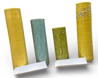 Juego de 4 jarrones de cerámica La-Z-Boy para exhibición en tienda, decoración con esmalte craquelado 189.00 Ret