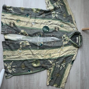 VTG Tommy Bahama 100% Silk Bowling Shirt XL Hawaiian Luau Pins Balls Retro Camp image 6