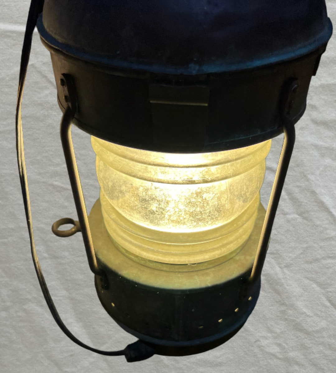 Antique Anchor German Marine Lantern JH Peter's & Bey