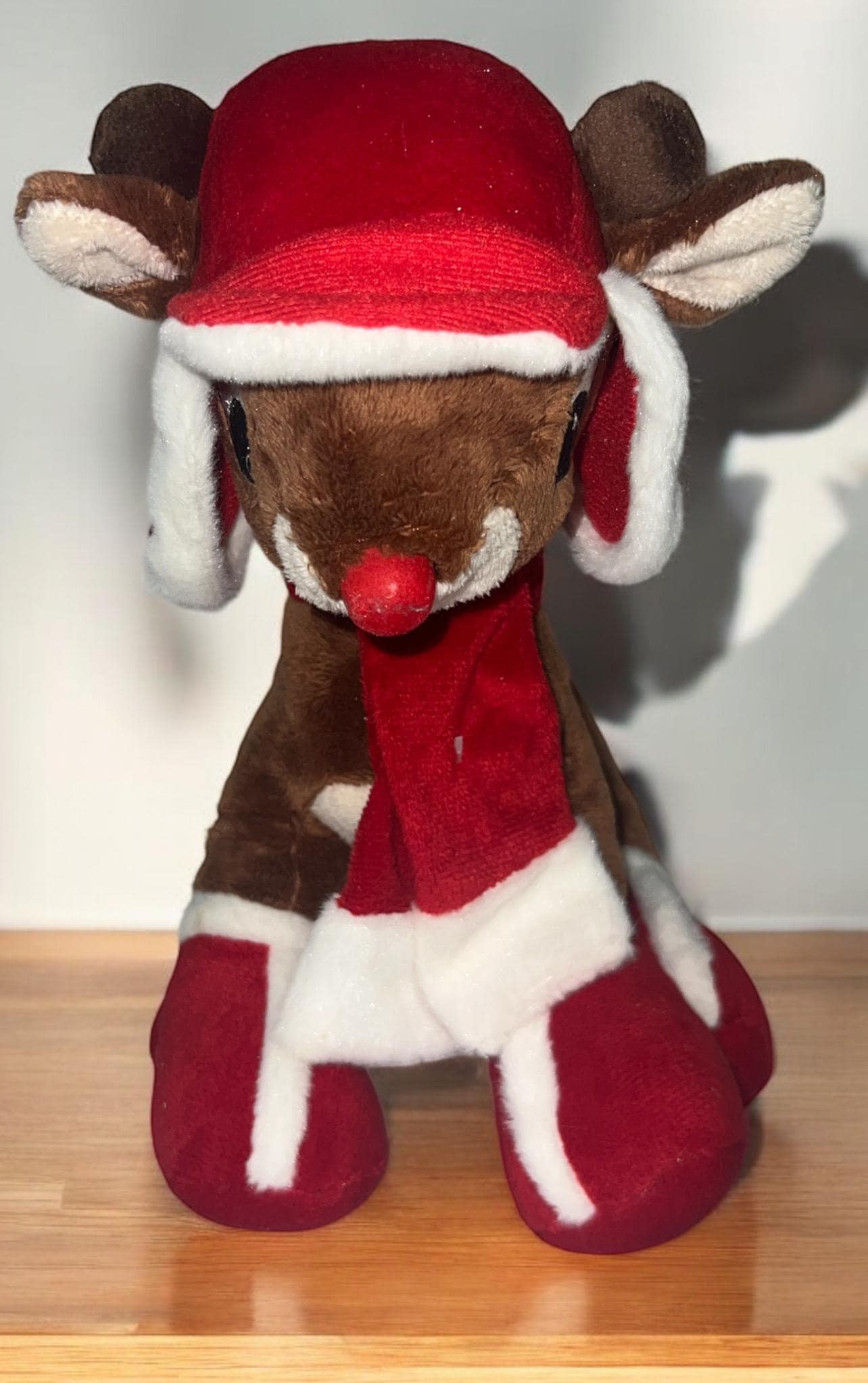 赤鼻のトナカイ「ルドルフ」クリスマスぬいぐるみ - Etsy 日本