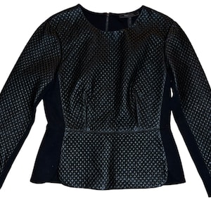bcbg maxazria faux leather women’s medium shirt