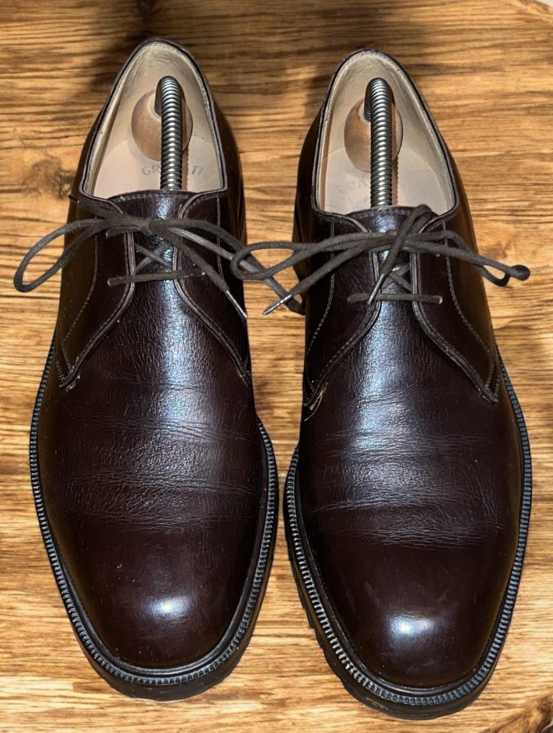 Gravati for Wilkes Bashford Shoes Loafers Size 8 M Brown GRAVATI for WILKES BASHFORD Size 8 Brown Leather Slip On  main image 4