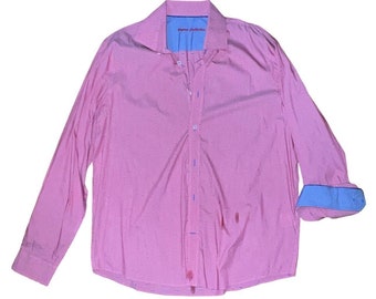 Camisa de manga larga con botones de Robert Graham. Talla XL