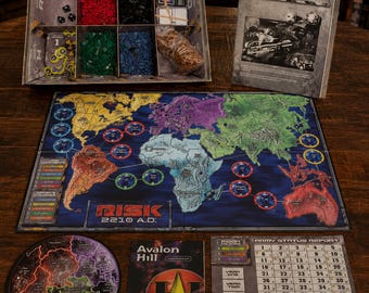 Vintage 2001 Risk 2210 A.D. Avalon Hill Futuristic Strategy Board Game Hasbro