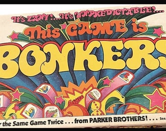 Vintage 1978 Parker Brothers No. 51 This Game Is Bonkers! Family Board