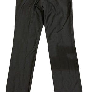 Pantaloni eleganti neri tinta unita Ben Sherman, taglia 40 Regular, nuovi con etichette. immagine 2