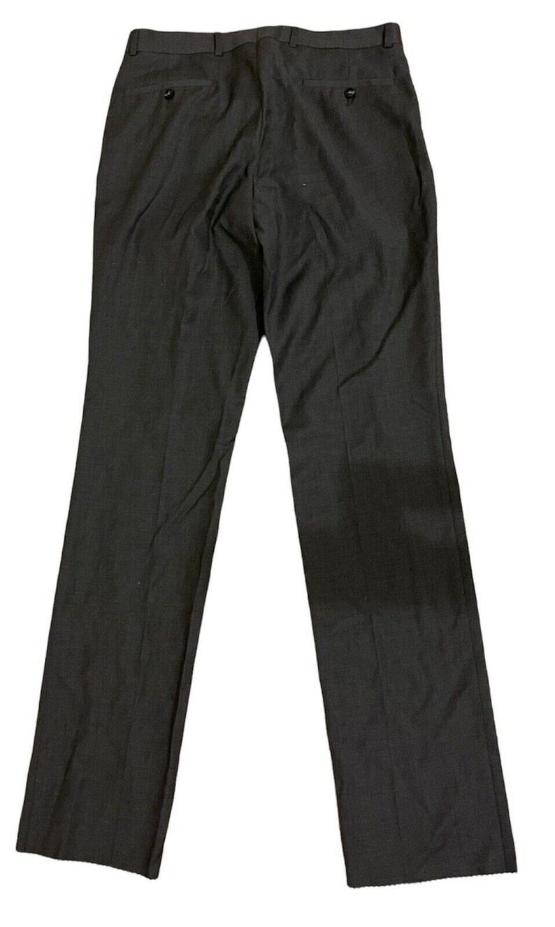Pantaloni eleganti neri tinta unita Ben Sherman, taglia 40 Regular, nuovi con etichette. immagine 2