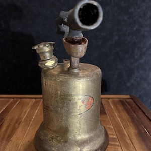 Brass Blow Torch Brass Gasoline/Kerosene Welding Soldering Gas Antique