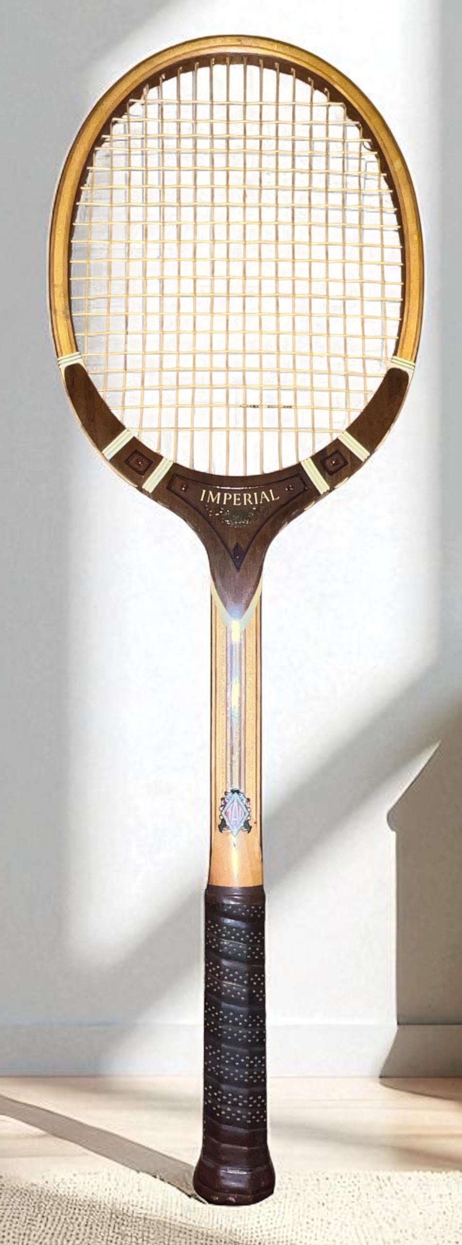 テニス TAD DAVIS IMPERIAL木製テニスラケット ビンテージ プレス付き