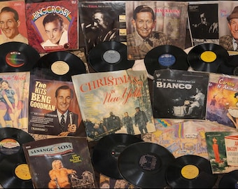 Vintage Vinyl LP Lot | Bing Crosby, Andrews Sisters, Jazz & Christmas Records)