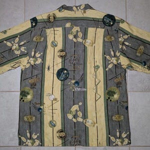VTG Tommy Bahama 100% Silk Bowling Shirt XL Hawaiian Luau Pins Balls Retro Camp image 3