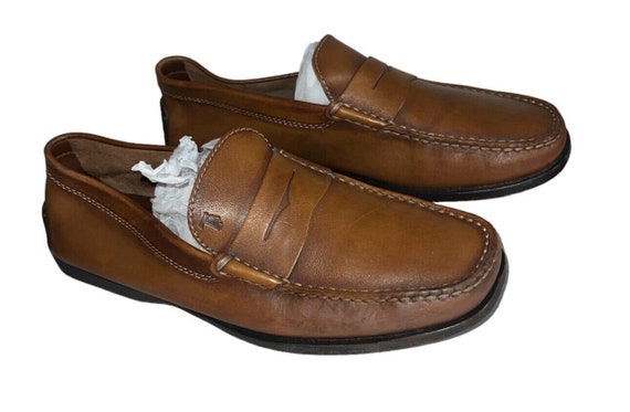 Tods City Gommino Brown Leather Driving Shoes Loafers Mens  display picture 3