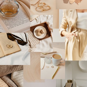 Ensemble de 3 beige esthétique imprimable, décoration d&#39;intérieur, décor de dortoir, cette fille esthétique, vanille fille esthétique, téléchargement numérique, art mural