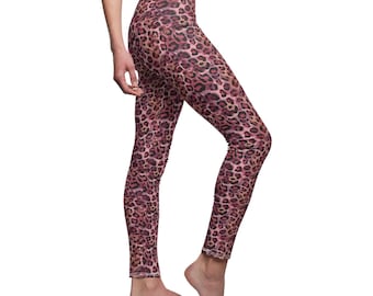 Pink Leopard Print Leggings