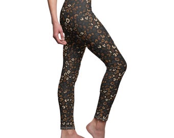 Modern Animal Print Leggings Leopard Print Leggings Leopard Leggings Stylish Animal Print Leggings