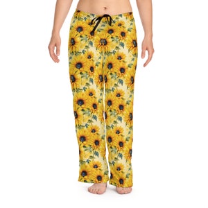 Women's sunflower pajamas hotsell