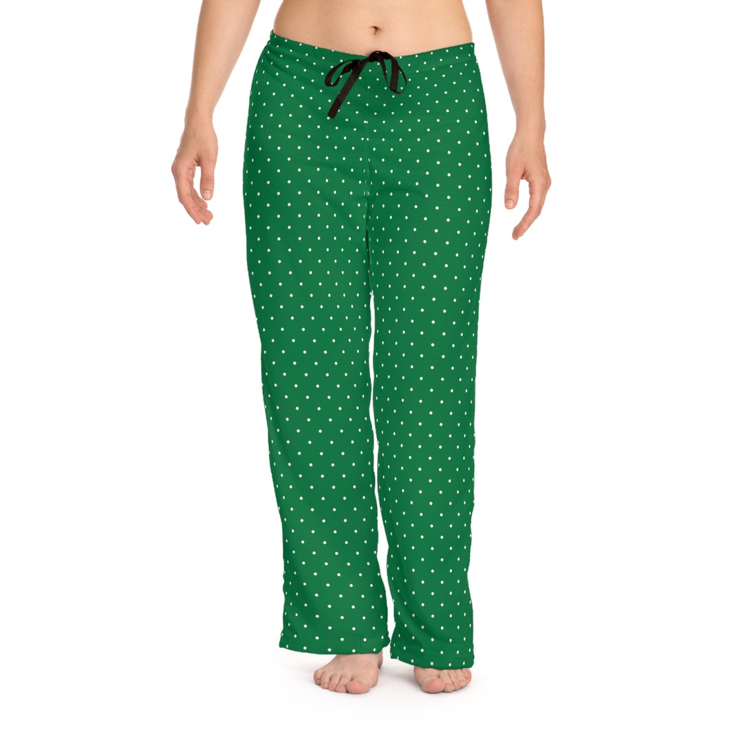 Women's Pajama Pants Green Pajamas Green Pants Comfy Etsy