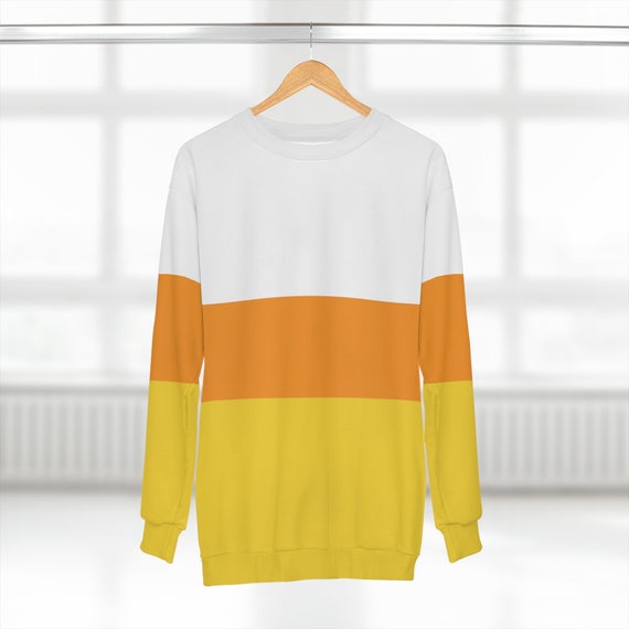 Candy Corn Sweatshirt Yellow Sweatshirt Orange Sweatshirt Candy Sweatshirt Casual Costume Fun Costume Comfy Costume Teacher Halloween Etsy