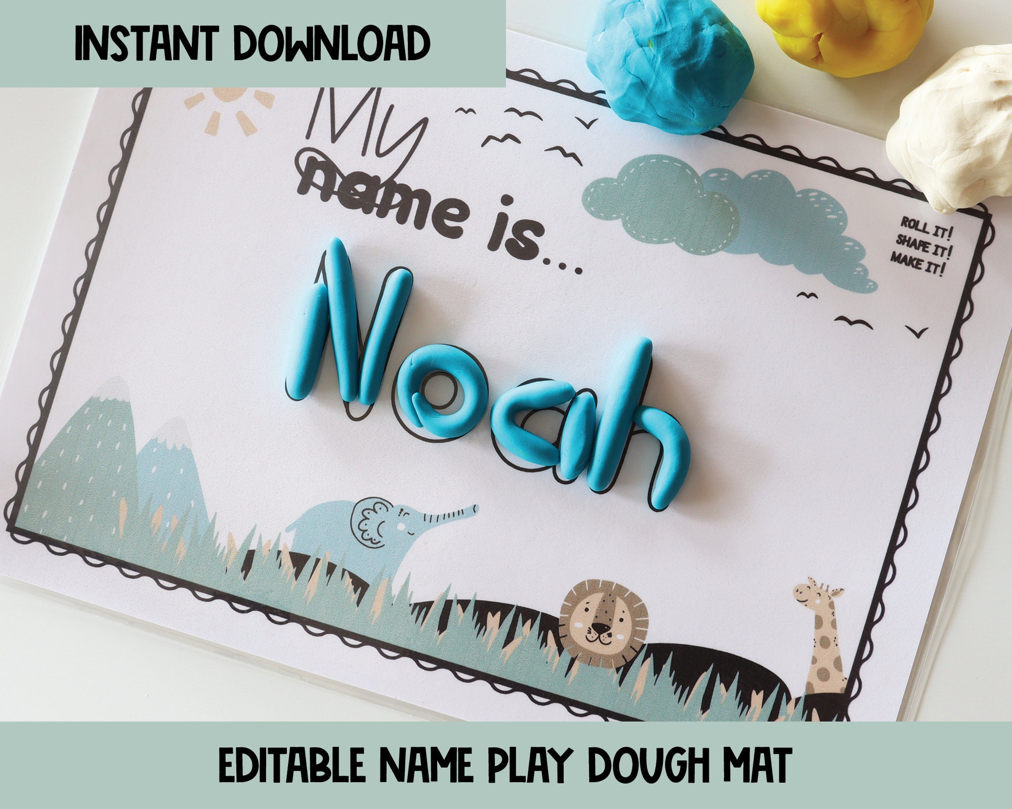 Number Play Doh Mats, Play Doh Mats for Preschoolers, Number Cards, Visual  Aids, Finger Trail Printable, Instant PDF. Preschool. 