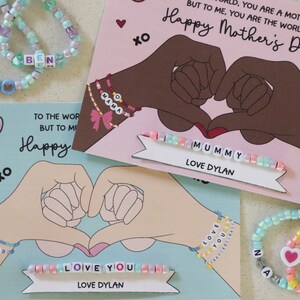 Mothers Day Bracelet Template, Gift for Mom, Printable Gift From Kids ...