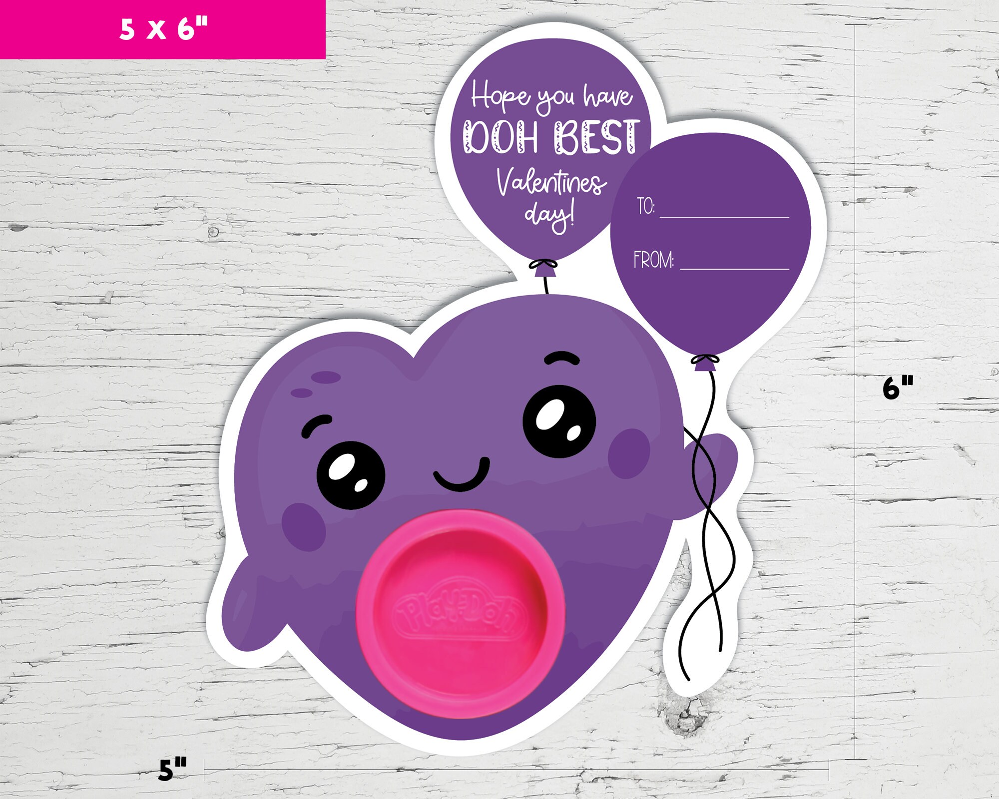 Play Doh Valentines Printable Valentine Cards Non-candy Valentine Cards ...