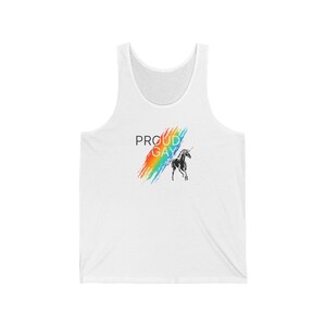 Proud Gay Rainbow Unicorn Tank Top