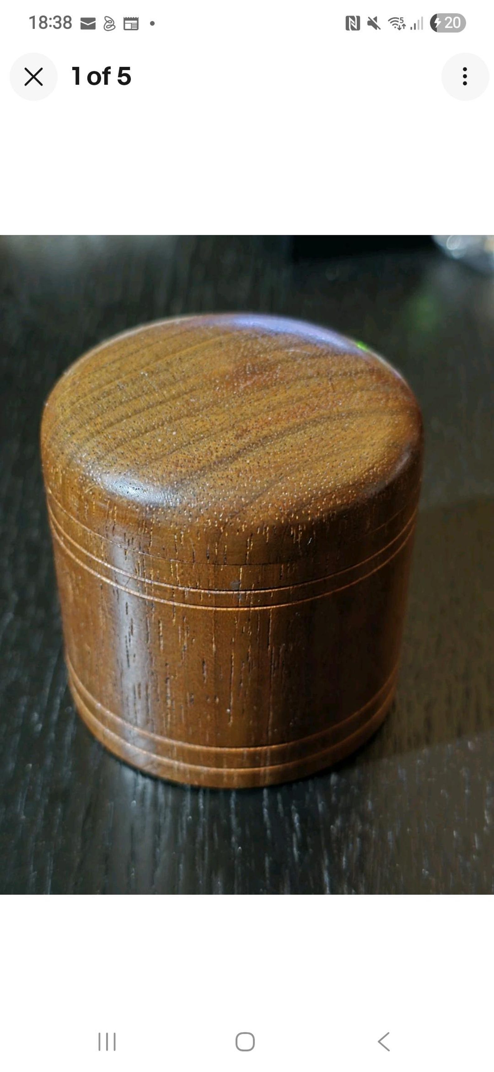 Vintage Turned Wooden Treen Lidded Pot / Small Storage Box – 2.5 ...
