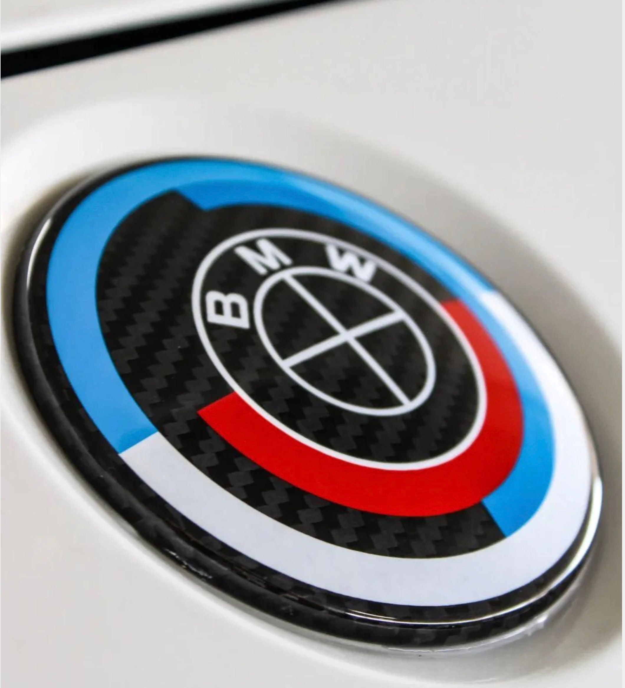 BMW 50th Anniversary Carbon Fiber Emblem Roundel Etsy
