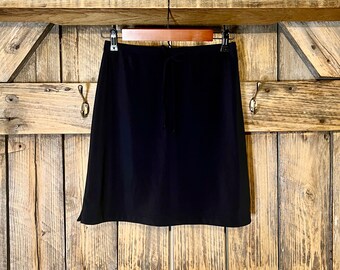 M-Vintage Y2K Wrapper Navy Skirt