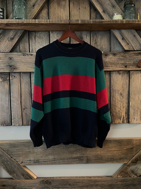 XL- Vintage American Eagle Striped Sweater