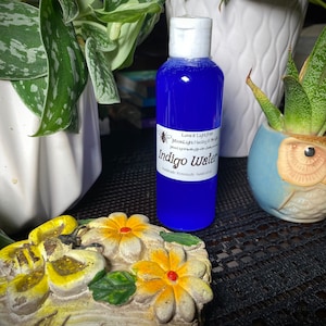 Indigo Water Concentrated-Cleansing, Spiritual Protection, Reversals, Homemade, Handcrafted, Purifying, Purificar, Protecsion Espiritual