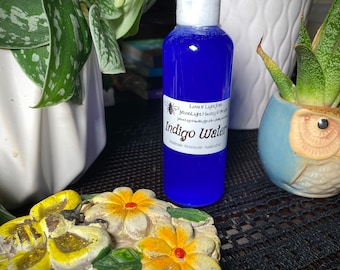 Indigo Water Concentrated-Cleansing, Spiritual Protection, Reversals, Homemade, Handcrafted, Purifying, Purificar, Protecsion Espiritual