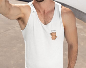 Grrrrr Bear Men's Softstyle Tank Top